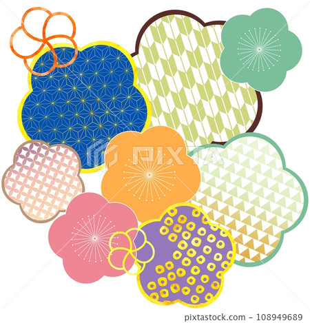 Plum pattern arrangement 108949689