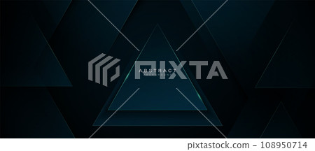 Abstract modern minimal triangle geometric background.  Simple geometric shape banner. Vector illustration 108950714