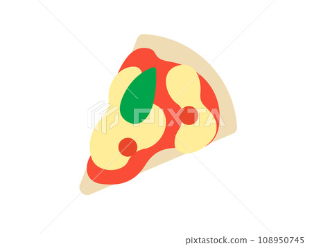 Illustration of a cut pizza icon 108950745