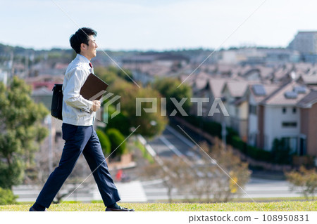 Men in work clothes, construction, real estate 108950831