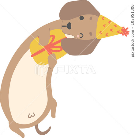 Birthday Dog, Cute Dachshund Sausage Dog with balloons , Festive and Playful Pet in Colorful Party Theme Birthday Dog, Cute Dachshund Sausage Dog with balloons , Festive and Playful Pet in Colorful Party Theme 108951306