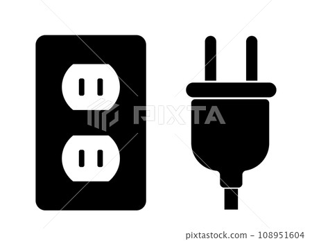 Outlet plug icon Outlet plug icon 108951604