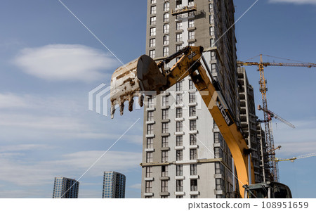 Yellow excavator JCB 108951659