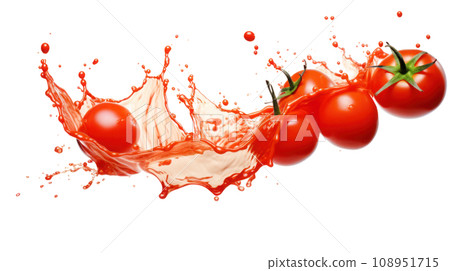 Tomato sauce splashing on the transparent background 108951715