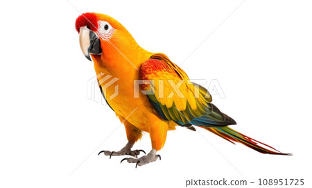 beautiful parrot on the transparent background 108951725