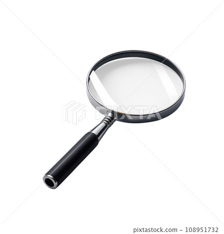 magnifying glass on transparent background 108951732