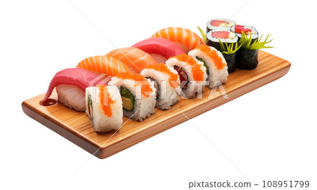 sushi Japanese food on the transparent background sushi Japanese food on the transparent background 108951799