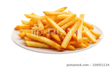 Fried French Fries on the transparent background 108952134