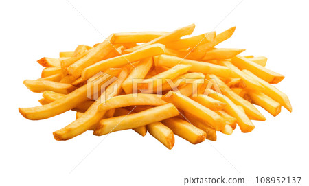 Fried French Fries on the transparent background 108952137
