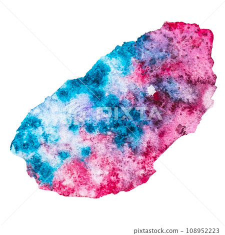 Watercolor illustration of magic crystals, hand drawing, esoterics 108952223