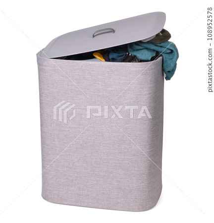 Laundry in a grey basket 108952578