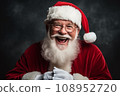 Smiling Santa Claus. advertisement banner background with copy space 108952720