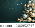 New Year's decorations from balls, Christmas holiday decor 108952747