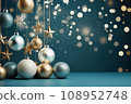 New Year's decorations from balls, Christmas holiday decor 108952748