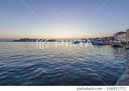 Sunset in the harbor of the Croatian coastal village of Fazana Sunset in the harbor of the Croatian coastal village of Fazana 108953772