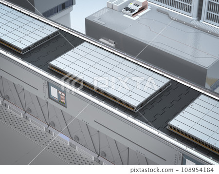 Automation battery manufacturing on conveyor line 108954184