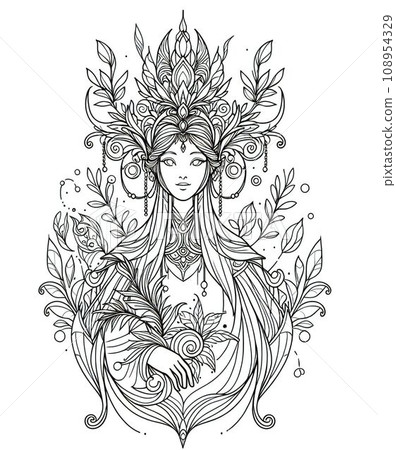 Art Nouveau Women - Generative AI 108954329