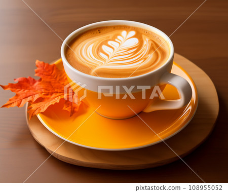autumn cappuccino coffee 108955052