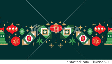 Christmas flat boeder pattern 6 108955825