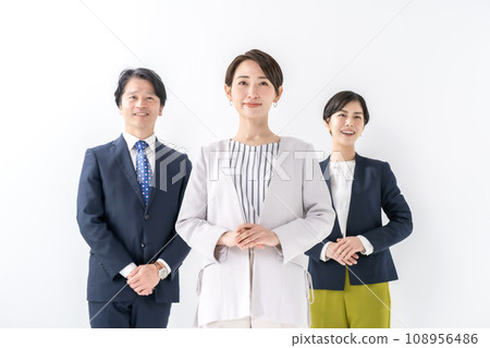 商務男人和女人的肖像 商務男人和女人的肖像 108956486