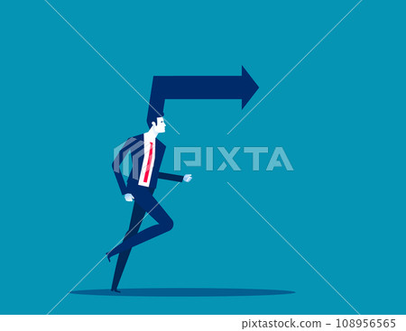Motivation to move forward. Business development vector illustration Motivation to move forward. Business development vector illustration 108956565