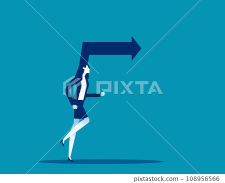 Motivation to move forward. Business development vector illustration 108956566