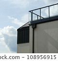 Modern residential building with balconies 108956915