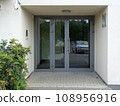 Gray entrance or office doors 108956916