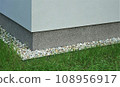 Modern blind area with grass 108956917