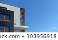 Modern residential building with balconies 108956918