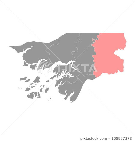 Gabu region map, administrative division of Guinea Bissau. Vector illustration. Gabu region map, administrative division of Guinea Bissau. Vector illustration. 108957378