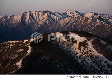 Morgenrot (sunrise) Hidaka Mountains Morgenrot (sunrise) Hidaka Mountains 108957917