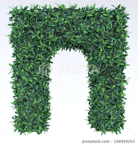 Arch Hedge isolated on white background Arch Hedge isolated on white background 108959263
