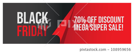 Black friday super sale banner desig 108959656