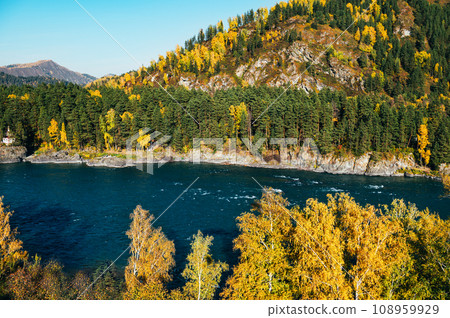 Autumnal Altai from aerial view Autumnal Altai from aerial view 108959929