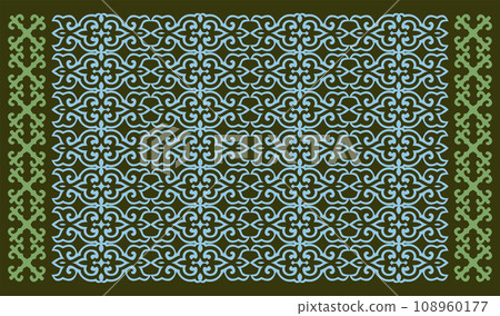 Kazakh nomadic tribes on background Kazakh nomadic tribes on background 108960177