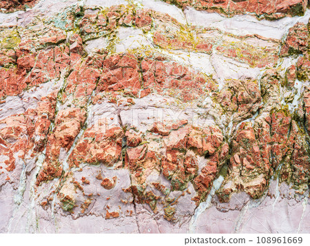 Texture of rocks on both sides of Cape Soya Music Monument in Wakkanai City, Hokkaido Texture of rocks on both sides of Cape Soya Music Monument in Wakkanai City, Hokkaido 108961669