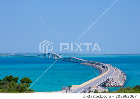 Irabu Ohashi Bridge seen from Irabu Island Irabu Ohashi Bridge seen from Irabu Island 108962067