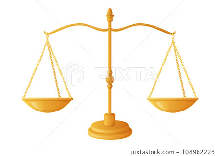 Weight balance illustration concept. Equine, hard to make choice symbol. stock vector illustration in flat cartoon style. Weight balance illustration concept. Equine, hard to make choice symbol. stock vector illustration in flat cartoon style. 108962223