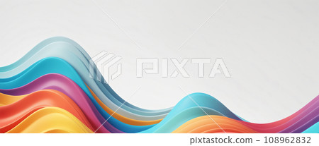 Abstract colored background with waves 108962832
