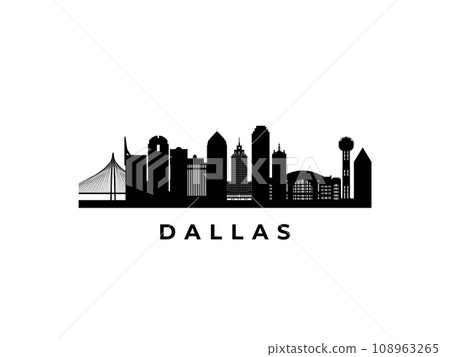 Vector Dallas skyline. Vector Dallas skyline. 108963265