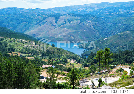 Landscapes of Peneda Geres National Park, North Portugal, view of the mountains, rivers and trees, selective focus 108963743