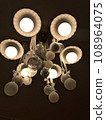 Christmas decoration with twinkling lights and decorations 108964075