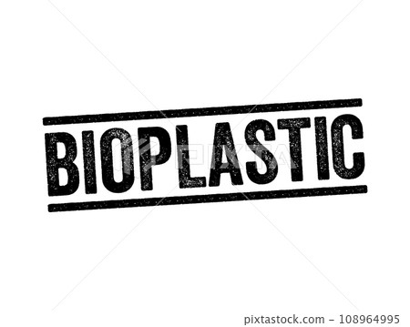 Bioplastic - biodegradable material that come from renewable sources, text concept for presentations and reports Bioplastic - biodegradable material that come from renewable sources, text concept for presentations and reports 108964995