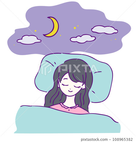 晚上睡在蒲團上的女孩 108965382