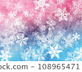 Cute background with snowflakes 108965471