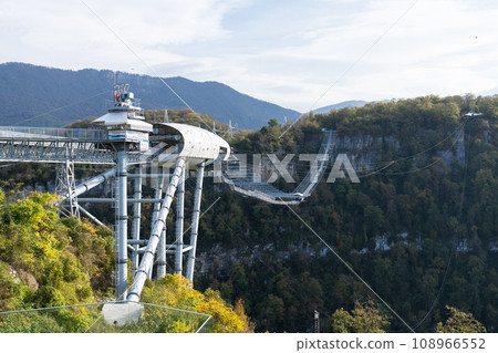 Hackett Sochi is located in the Sochi National Park. The longest suspension footbridge in the world Hackett Sochi is located in the Sochi National Park. The longest suspension footbridge in the world 108966552