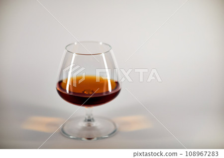 cognac on a white background cognac on a white background 108967283