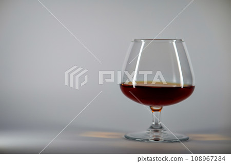 cognac on a white background 108967284