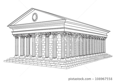 Ancient Greek temple 108967558